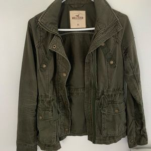 Hollister Army Green Jacket